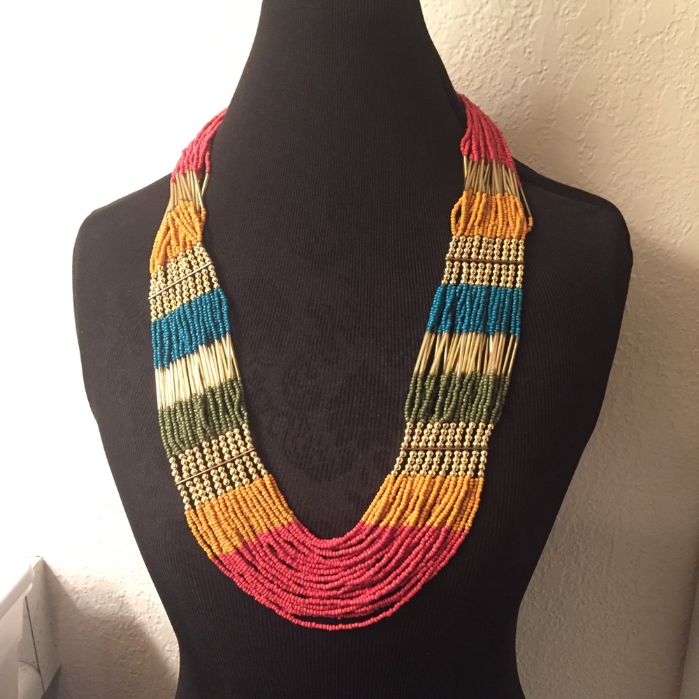 [Aldo] Beaded statement Necklace